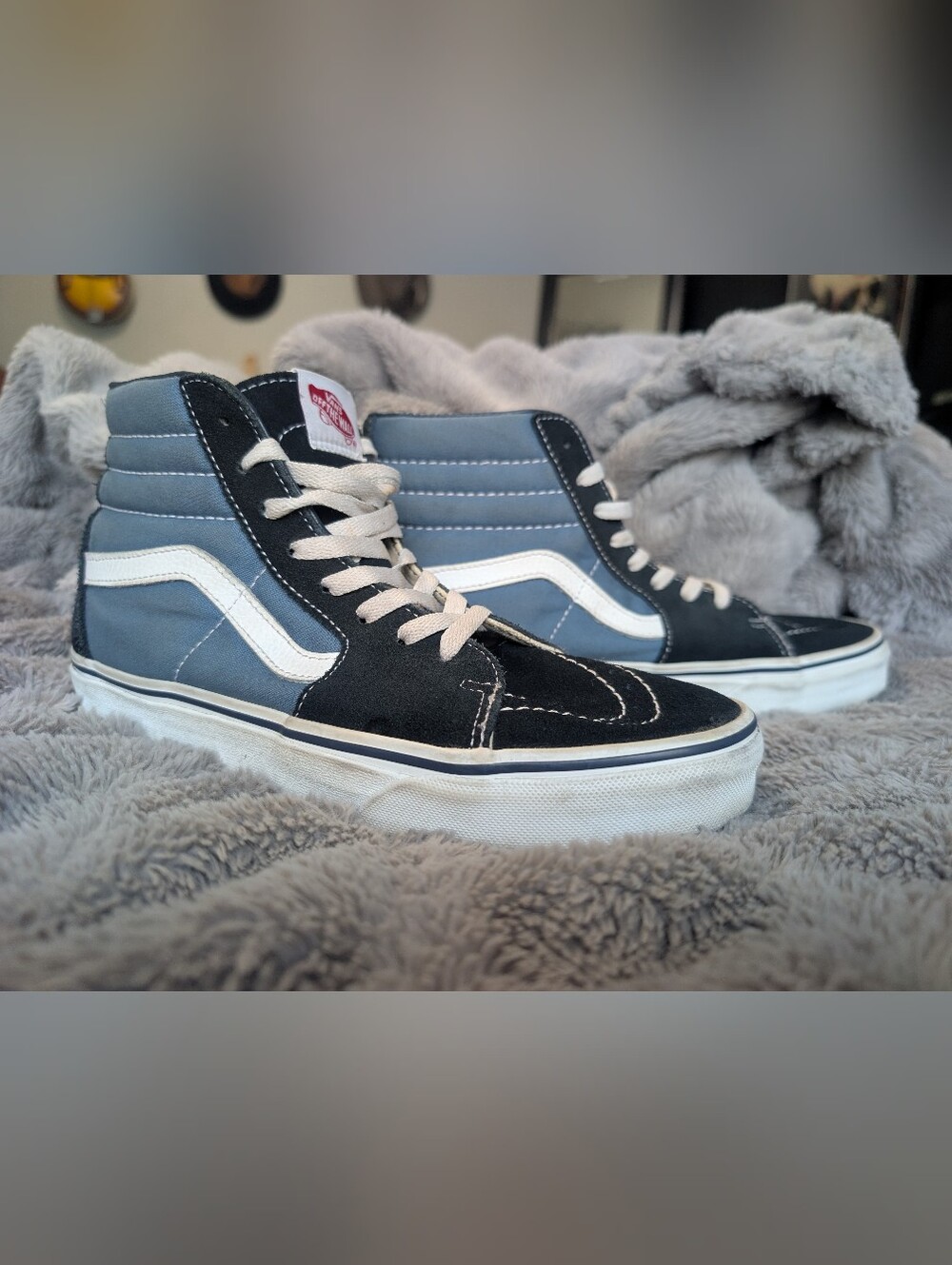 Vans Sk8-Hi Shoe Navy Blue High Tops - Men's 8/Women's 9.5
